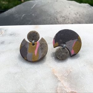 Polymer Clay Statement Earrings